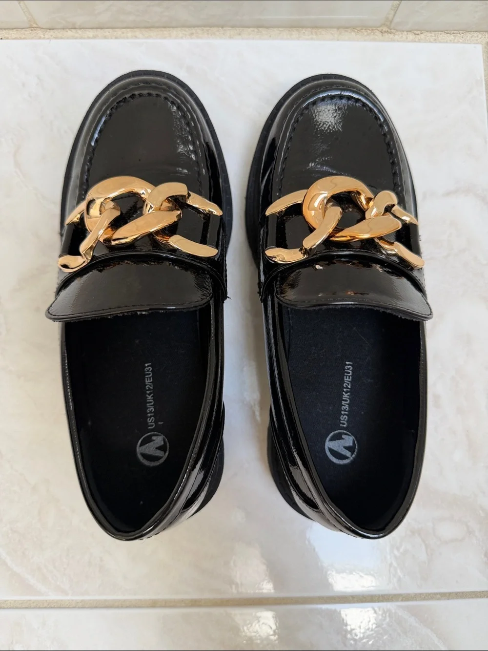 Girls chunk loafers size 13